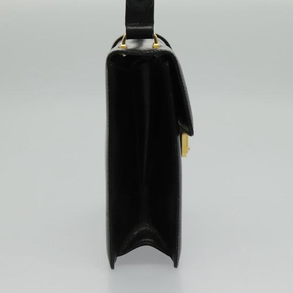 CELINE Shoulder Bag Leather Black Gold - Picture 5 of 13